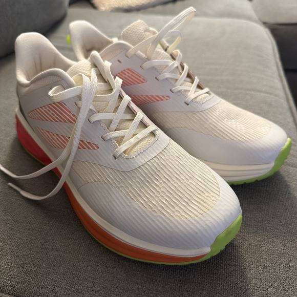 Avia Shoes - Avia Lightweight Mesh White Orange Green Low Top Running Sneakers